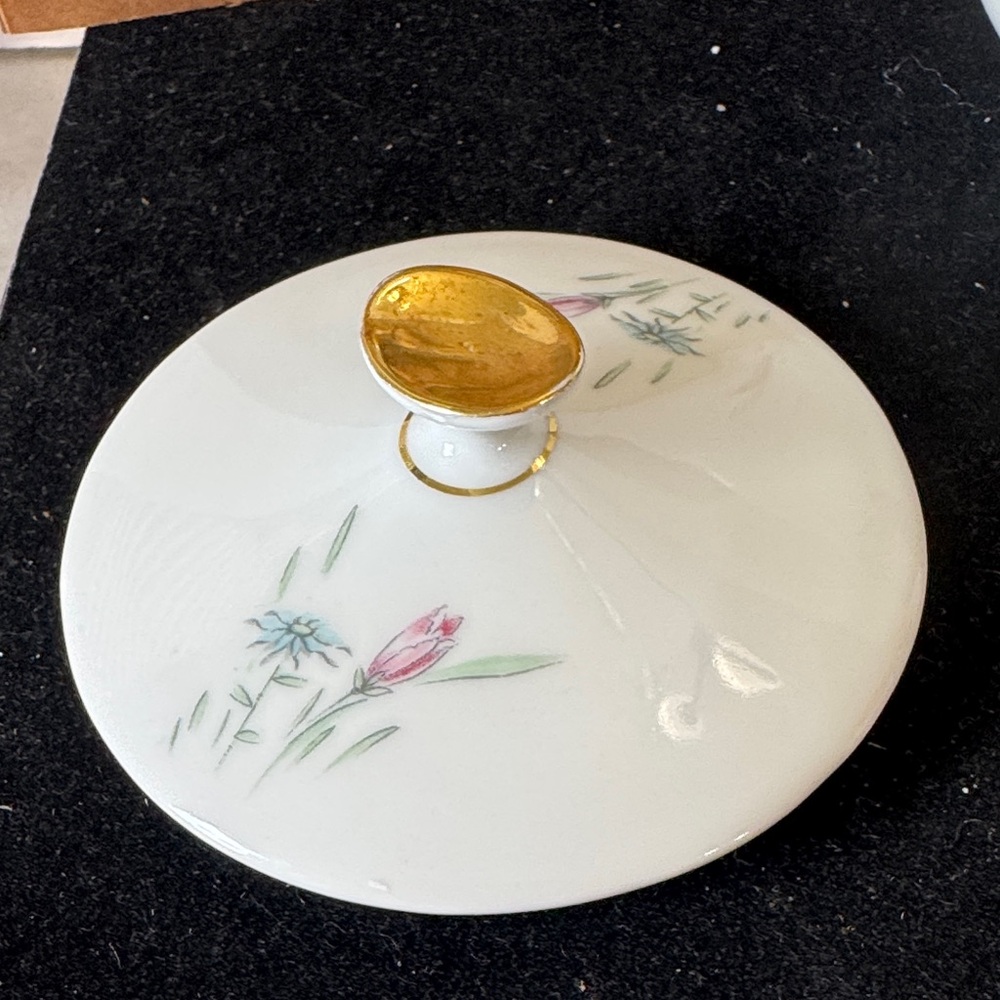 Vintage 1960 Bavaria Wild flower Floral Sugar, and Creamer Serveware Set - Picture 10 of 12